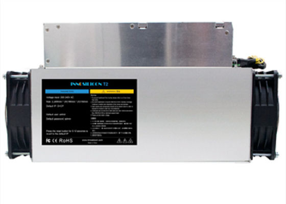1570W Bitسکه معدن کار دستگاه دست دوم Innosilicon T2 17.2TH/S