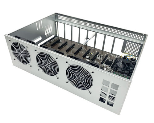 12 Gpu دکل معدن Frame Case New آسیایی معدن کار Rack Eth برای کارت گرافیک Atx Gtx
