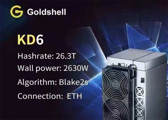 سرور 2630W Asic KDA Miner 26.3TH/S Goldshell KD6